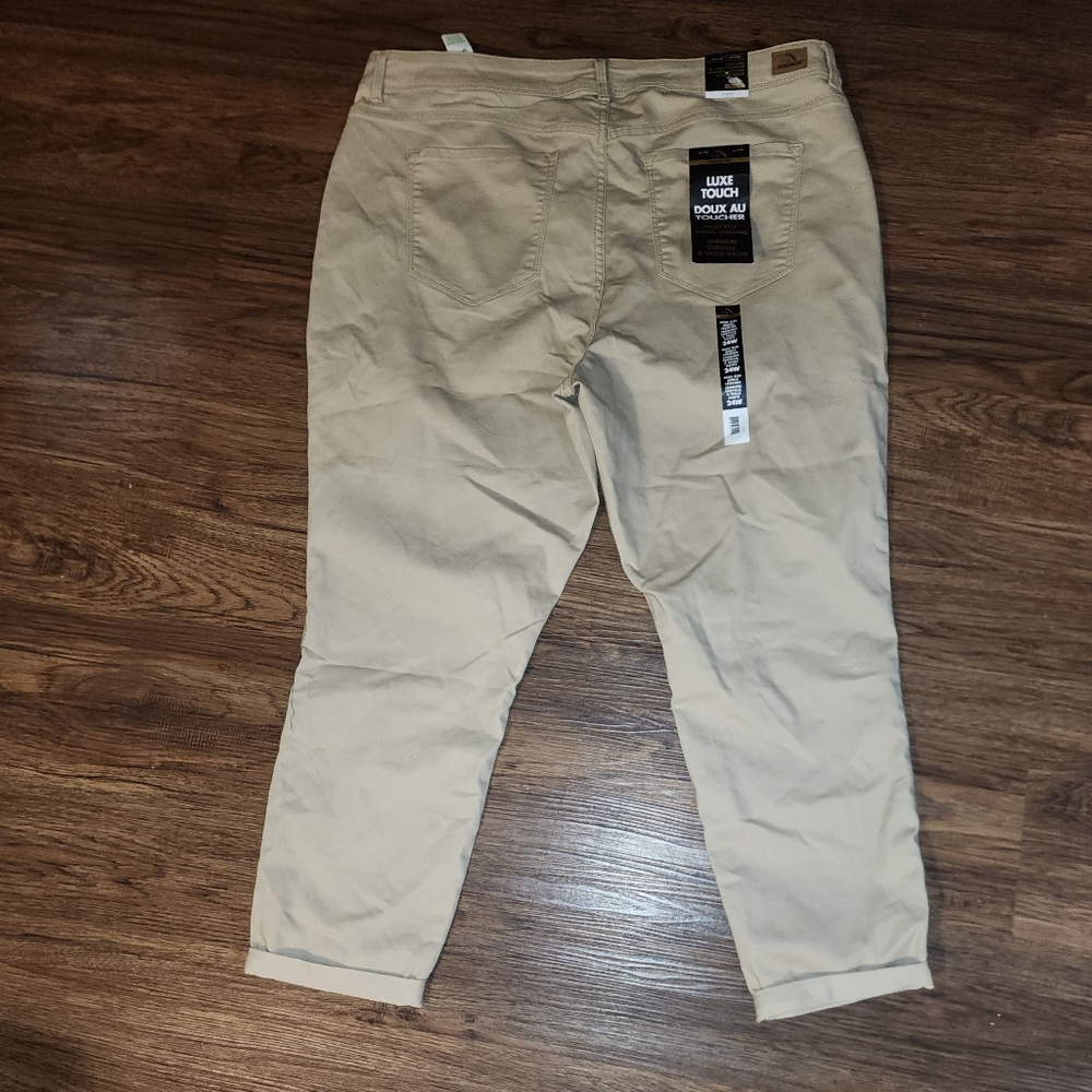 Jordache Tan High Rise Ankle Skinny Legging Pants 24W NWT